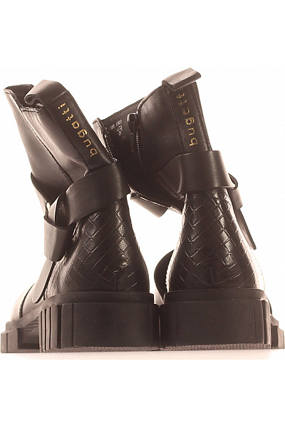 Dámské Kotníkové Boty Kožené Černé Bugatti Vel. 40