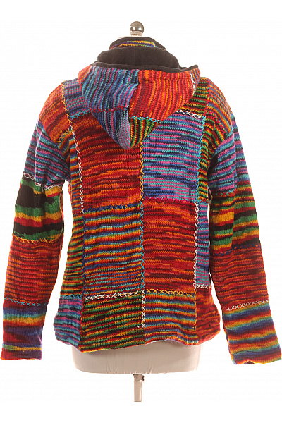 Dámská Mikina Rozepínací Vlněná Barevná Vel. M