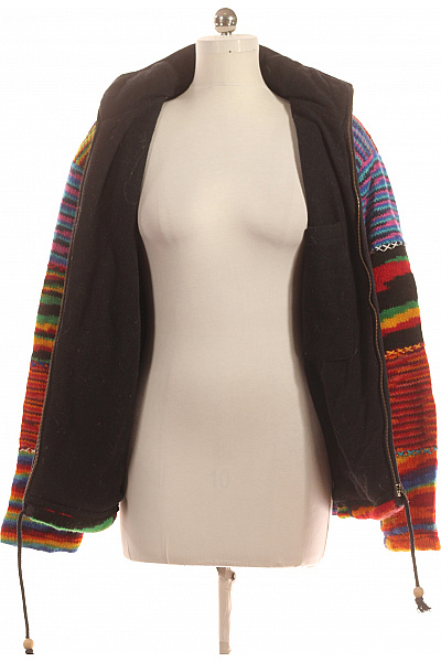 Dámská Mikina Rozepínací Vlněná Barevná Vel. M