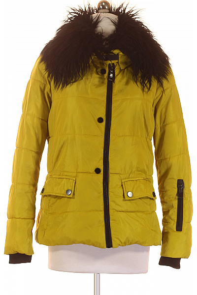 Zimní Dámská Bunda Žlutá Vel. M