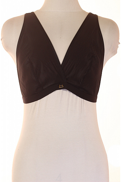 Freya Dámská černá Hladká Podprsenka Bez Kostic S Překříženými Ramínky Velikost M