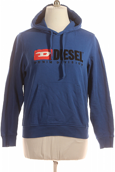 Pánská Mikina Bez Zapínání Modrá DIESEL Vel. L