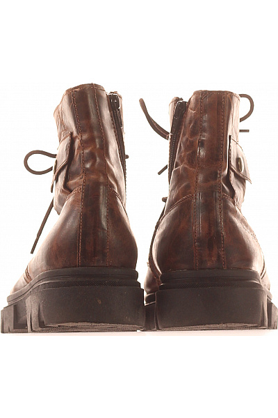 Pánské Kotníkové Boty Kožené Hnědé Bugatti Vel.  43