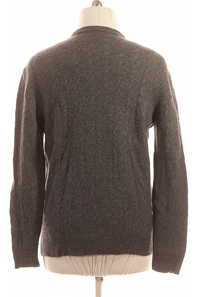 LACOSTE Pánský Pulovr Vlněný Šedý Second hand Vel. XXL