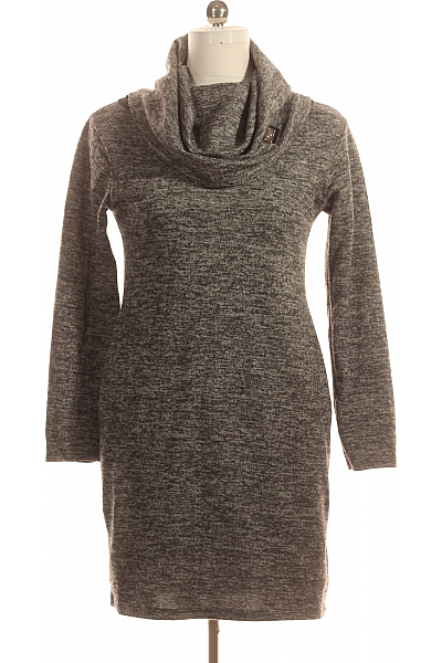  Šaty Pletené Šedé