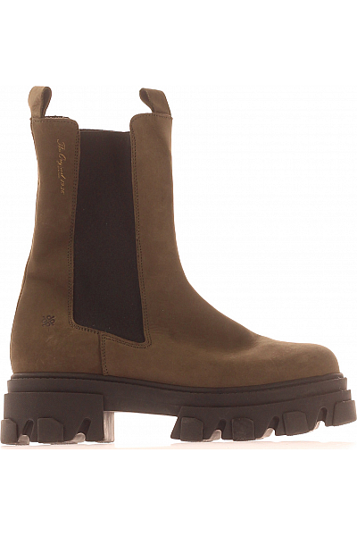 Dámské Boty Kožené Zelené Vel. 36