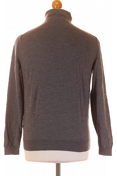 Pánský Pulovr Vlněný Šedý Hugo Boss Vel. L