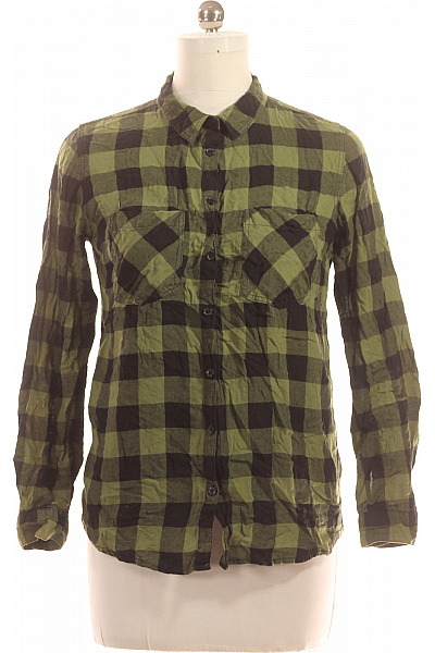 Kostkovaná Dámská Košile Zelená House Vel. L