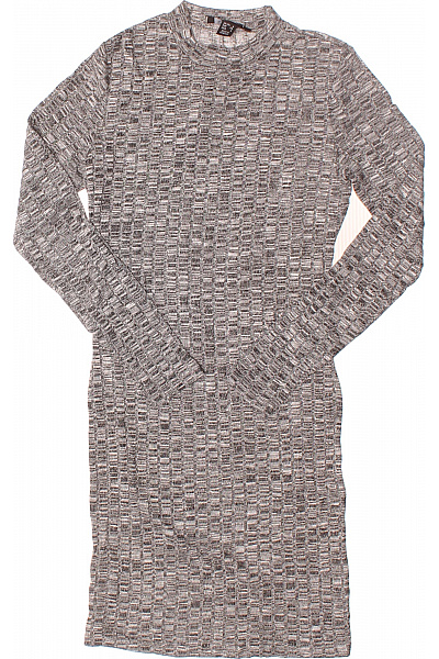  Šaty Pletené Šedé ATMOSPHERE Vel. 34