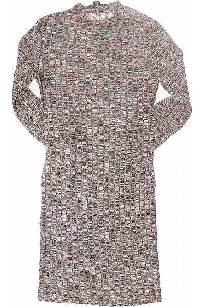  Šaty Pletené Šedé ATMOSPHERE Vel. 34