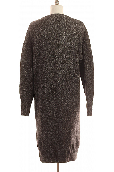  Šaty Pletené Černé Vel. M