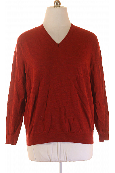 Dámský Svetr Vlněný Vínový OLYMP Second Hand