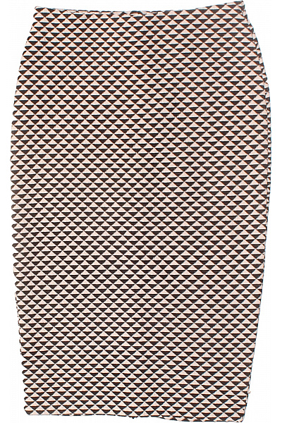 Kostkovaná  Sukně Černobílá Vel. XS