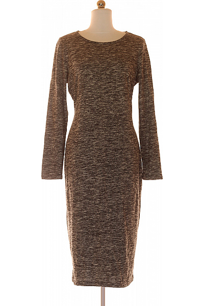  Šaty Pletené Černobílé LINDEX Second Hand Vel. L