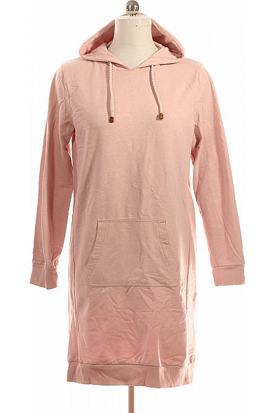  Mikinové Šaty Růžové Vel. M