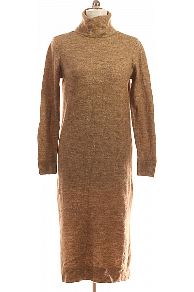 PIECES  Šaty Pletené Šedé Vel. S