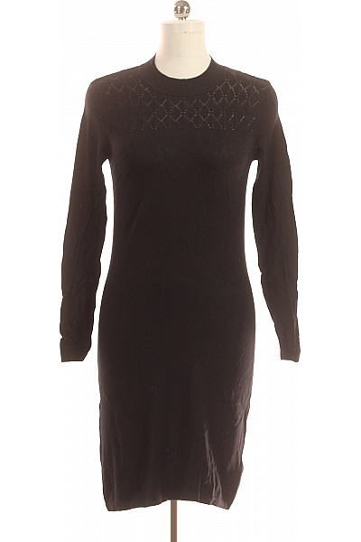  Šaty Pletené Černé Esmara