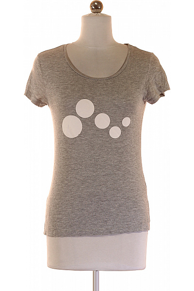 Dámské Tričko S Potiskem Šedé ONLY Vel. XS