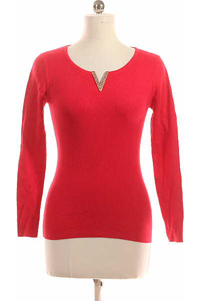  Halenka Pletená Červená Vel. L/XL