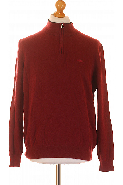 Pánský Rolák Vlněný Vínový Hugo Boss Vel. XXL