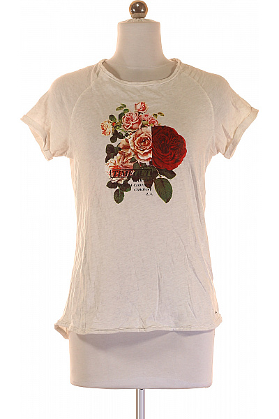 Dámské Tričko Béžové TIMEOUT BRAND Vel. S