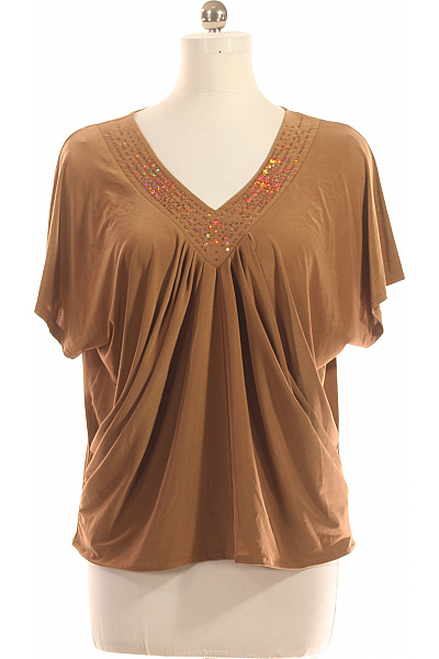  Halenka Jednobarevná Hnědá Second hand