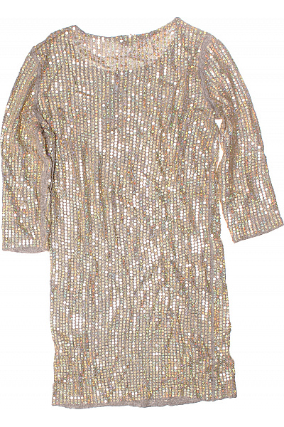  Šaty Pletené Šedé Second hand Vel.  36