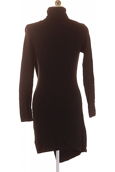 Tričkové Šaty s Dlouhým Rukávem Černé Vel. S/M