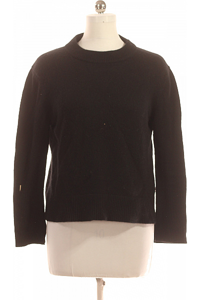 Dámský Pulovr Vlněný Černý ROSA & ME Second Hand Vel. M