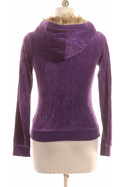 Dámská Mikina Rozepínací Fialová Vel. M