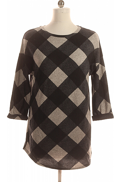 F&F Vzorovaná  Halenka Šedá Second Hand Vel.  38