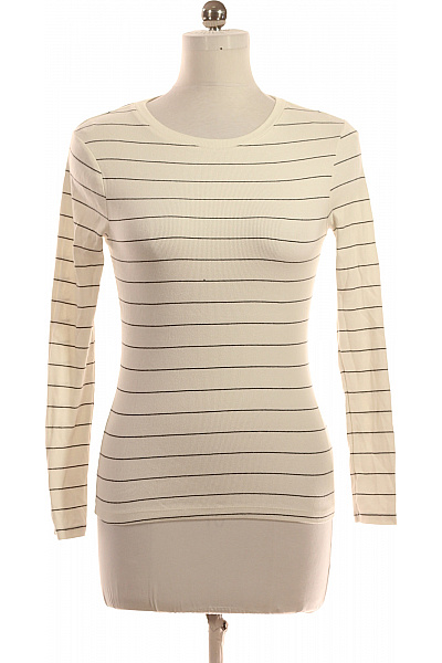 F&F Dámské Tričko s Potiskem Černobílé Vel. 38