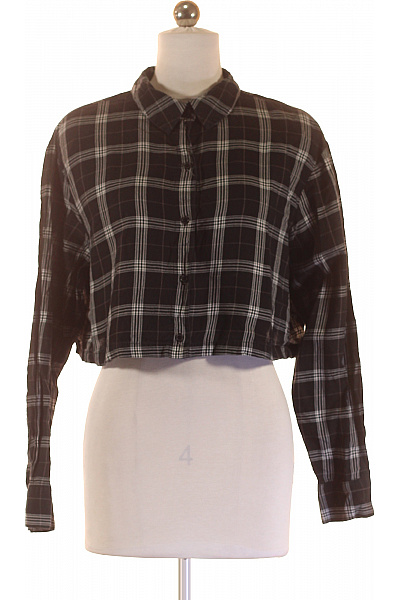 Dámská Košile Černobílá Second Hand Vel. S