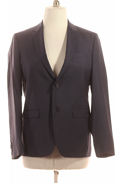 Pánské Sako Vlněné Modré Roberto Cavalli Vel. 54