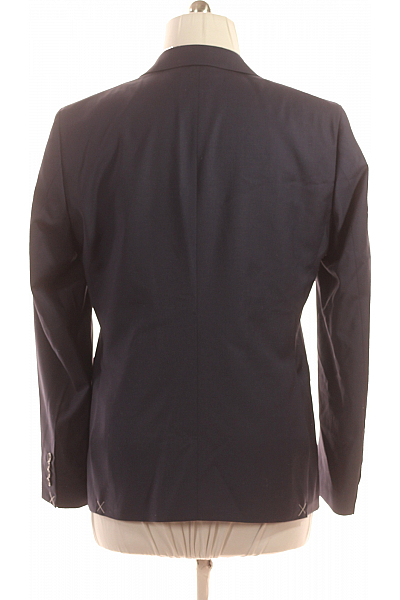 Pánské Sako Vlněné Modré Roberto Cavalli Vel. 54