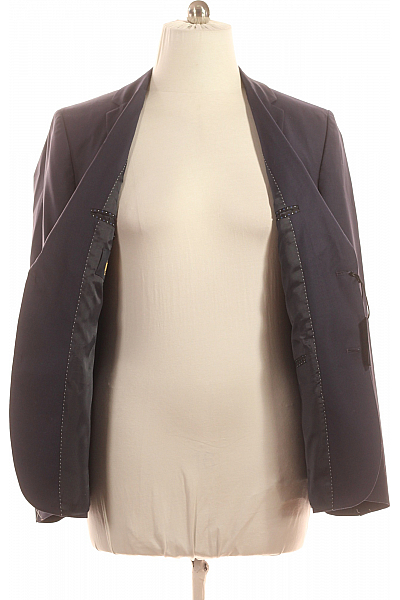 Pánské Sako Vlněné Modré Roberto Cavalli Vel. 54