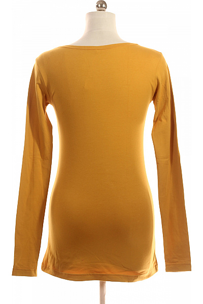 Dámské Tričko s Potiskem Žluté Second hand