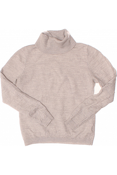 Dívčí Svetr Vlněný Šedý Vel. M