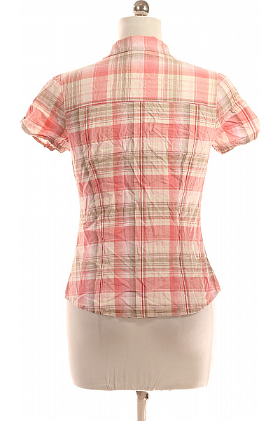 CHEROKEE Kostkovaná Dámská Košile Růžová Vel. 40