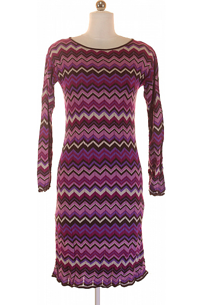  Šaty Pletené Fialové Vel. 36