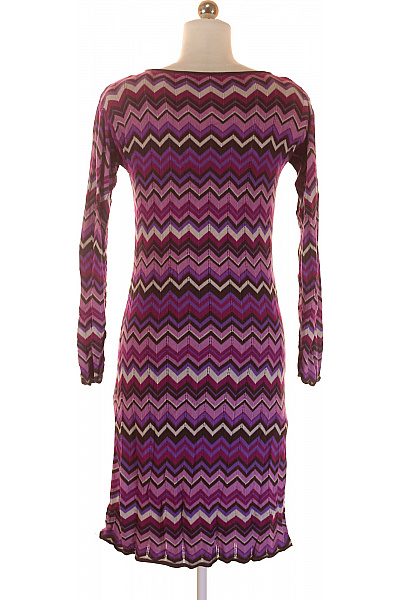  Šaty Pletené Fialové Vel. 36