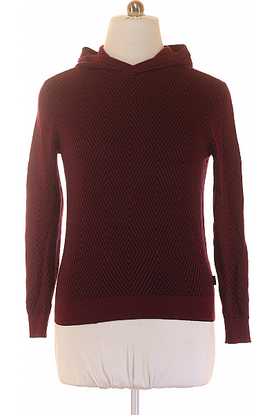 Pánský Svetr Vlněný Fialový ARMANI Second Hand Vel. XS