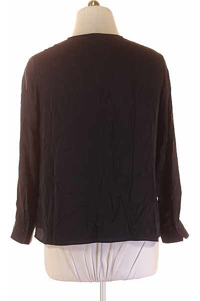  Halenka Jednobarevná Hedvábná Modrá Hugo Boss Vel. 46