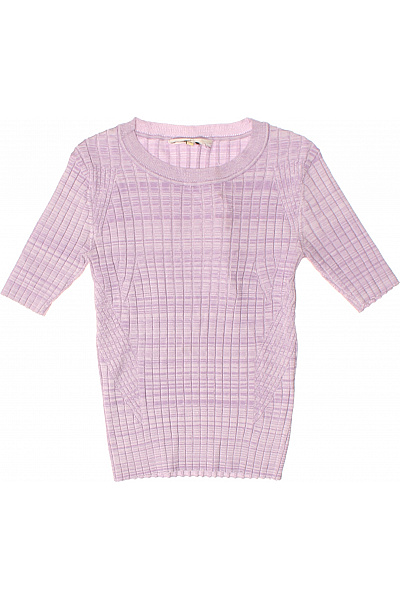 Jednoduché Dámské Tričko Fialové Vel. XS