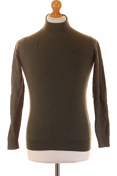 Pánský Svetr Vlněný Zelený Karl Lagerfeld