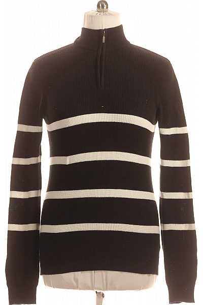 BRAVE SOUL Pánský Svetr Černobílý Vel. M