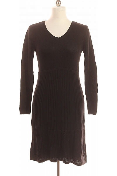  Šaty Pletené Černé Vel. 40/42