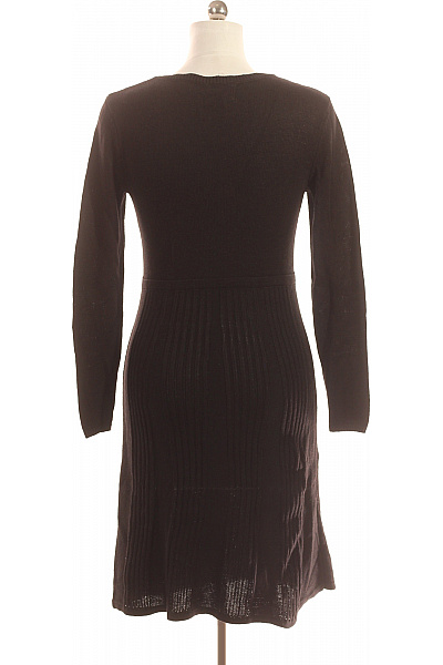  Šaty Pletené Černé Vel. 40/42