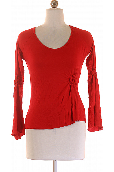 Deluxe  Halenka Jednobarevná Červená