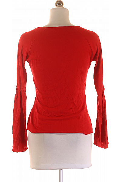 Deluxe  Halenka Jednobarevná Červená